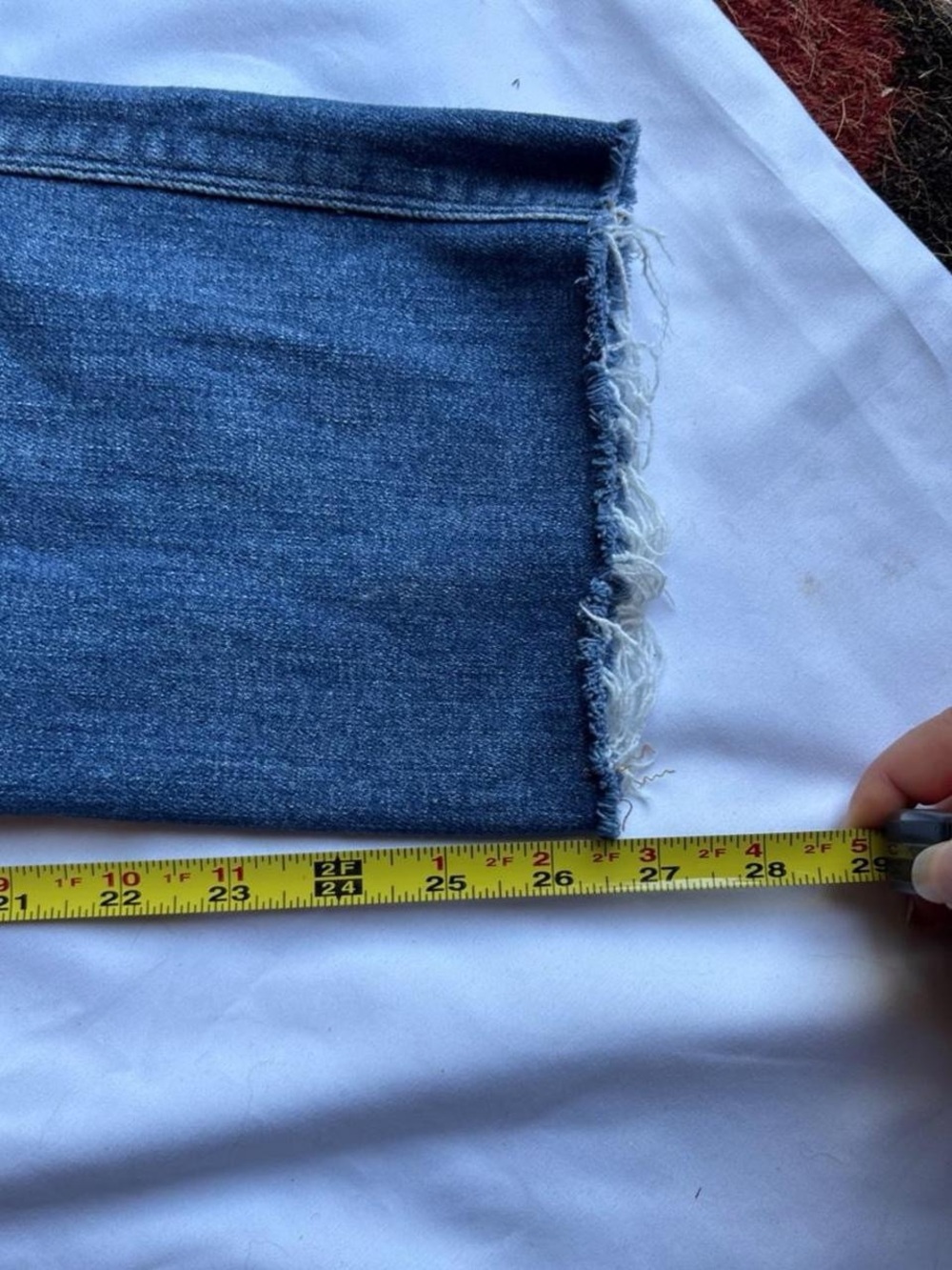 Frame Denim High-Rise Straight Jeans - Blue - Picture 4 of 4